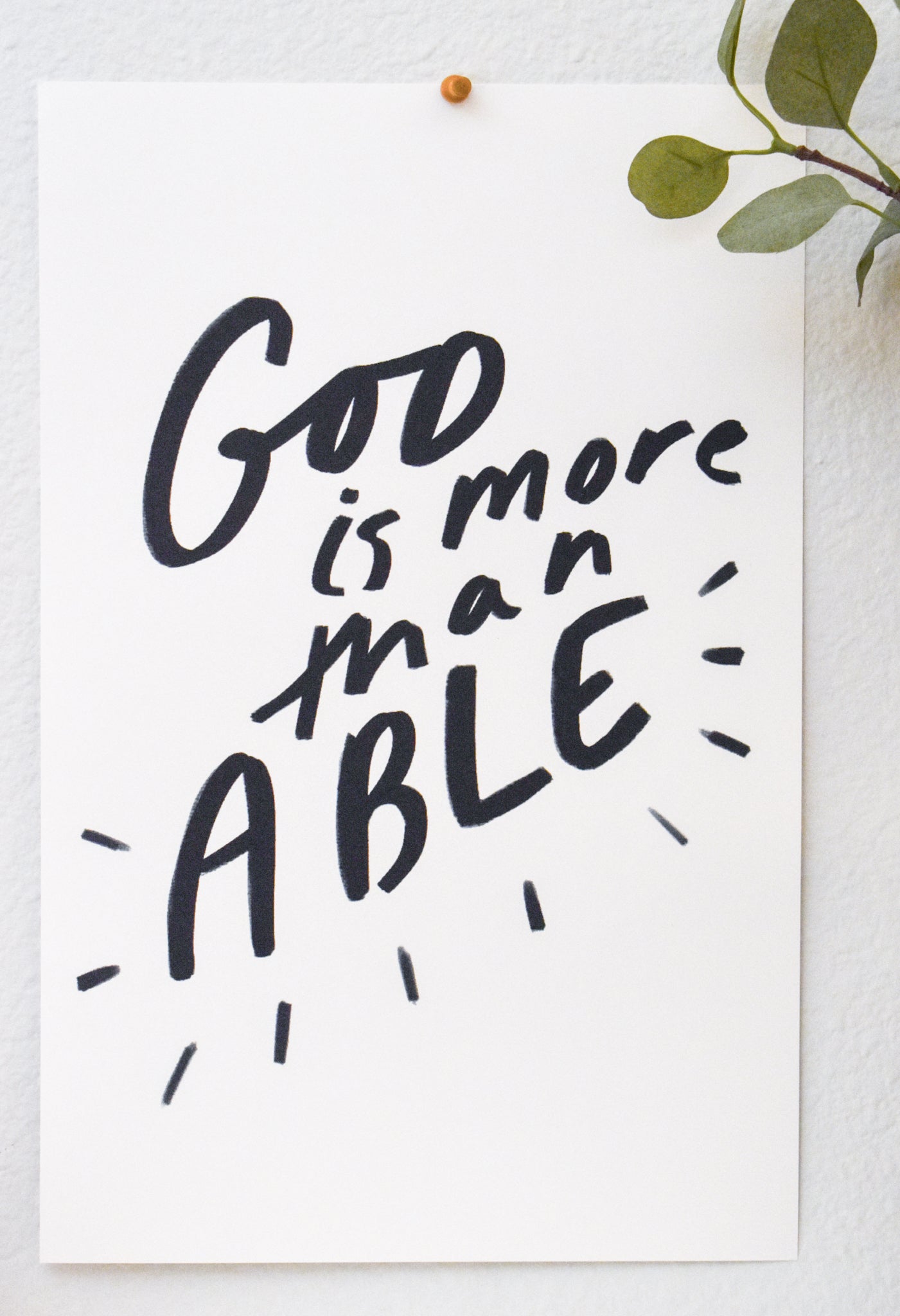 11x17 - God is More than Able