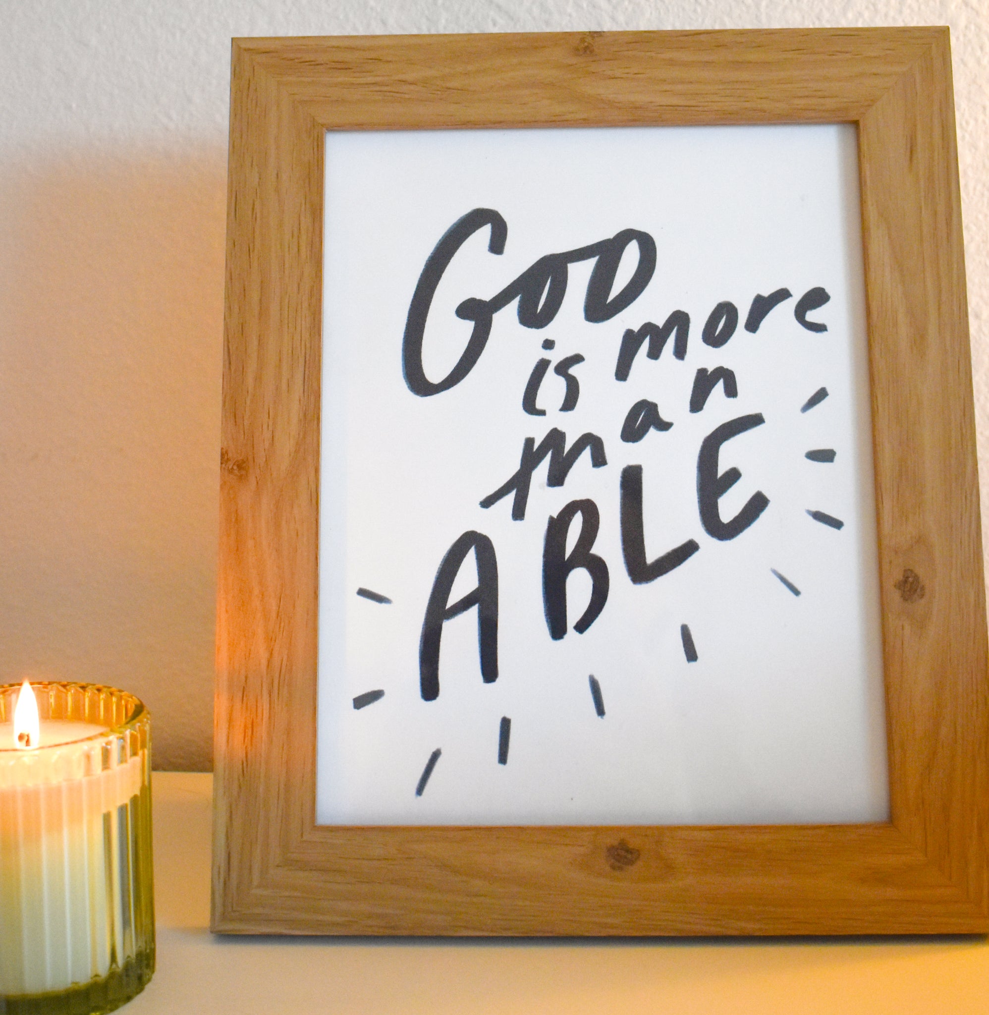 8x10 - God is More than Able