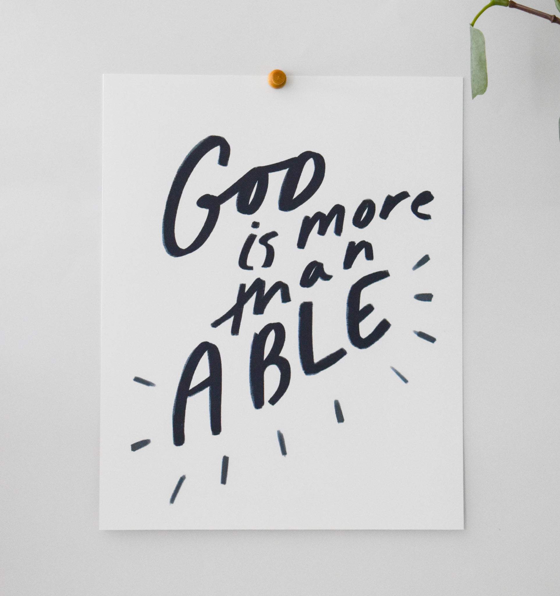 8x10 - God is More than Able